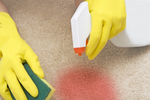 Reviewing cleaning service complaint details during the process