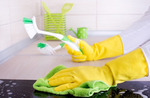 Deep cleaning equipment used for hard floor cleaning in W2