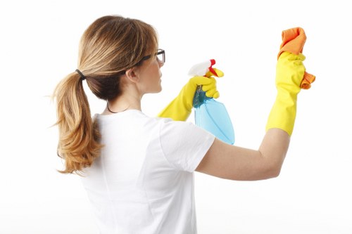 After builders cleaning team restoring a W2 home after refurbishment
