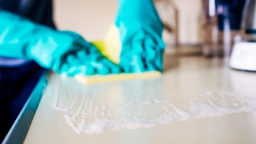 Professional deep cleaning in W2 focusing on kitchens and surfaces