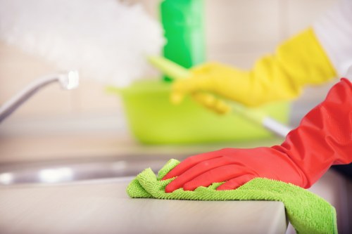 Vacuuming and floor care during house cleaning in W2